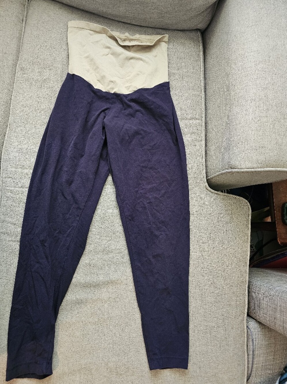Motherhood Maternity Leggings Navy 2x
